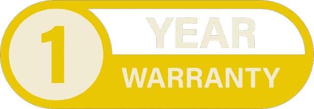 1 year warranty on installations